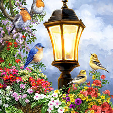 Схема вышивки «летний фонарик»