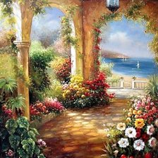 Схема вышивки «Пейзаж»