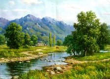 Схема вышивки «пейзаж»