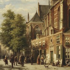 Схема вышивки «старый город»