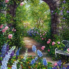 Схема вышивки «Сад»