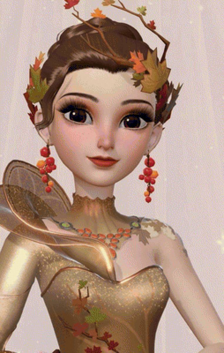 Кукла Осень - человек, кукла, девушка - предпросмотр