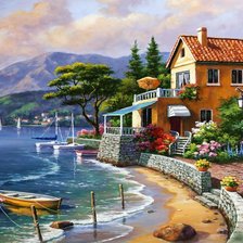 Схема вышивки «Причал»