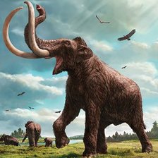 Схема вышивки «Мамонты»