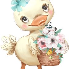 Схема вышивки «Утёнок»