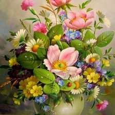 Схема вышивки «Букет»