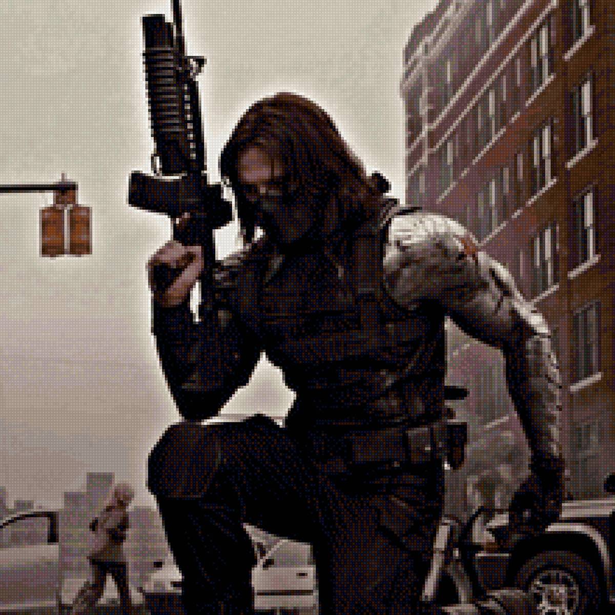 Winter soldier (Первый мститель: другая война) - баки барнс, супергерои, winter soldier, marvel, зимний солдат - предпросмотр