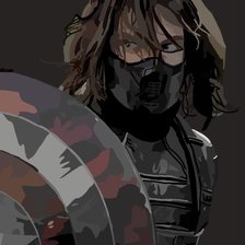 Схема вышивки «Captain America: The Winter Soldier (Баки Барнс)»