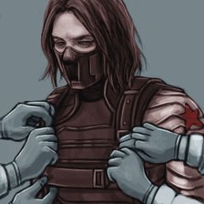 Схема вышивки «Bucky Barns (winter soldier)»
