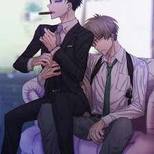 Схема вышивки «Хару Като и Дайске Камбэ»