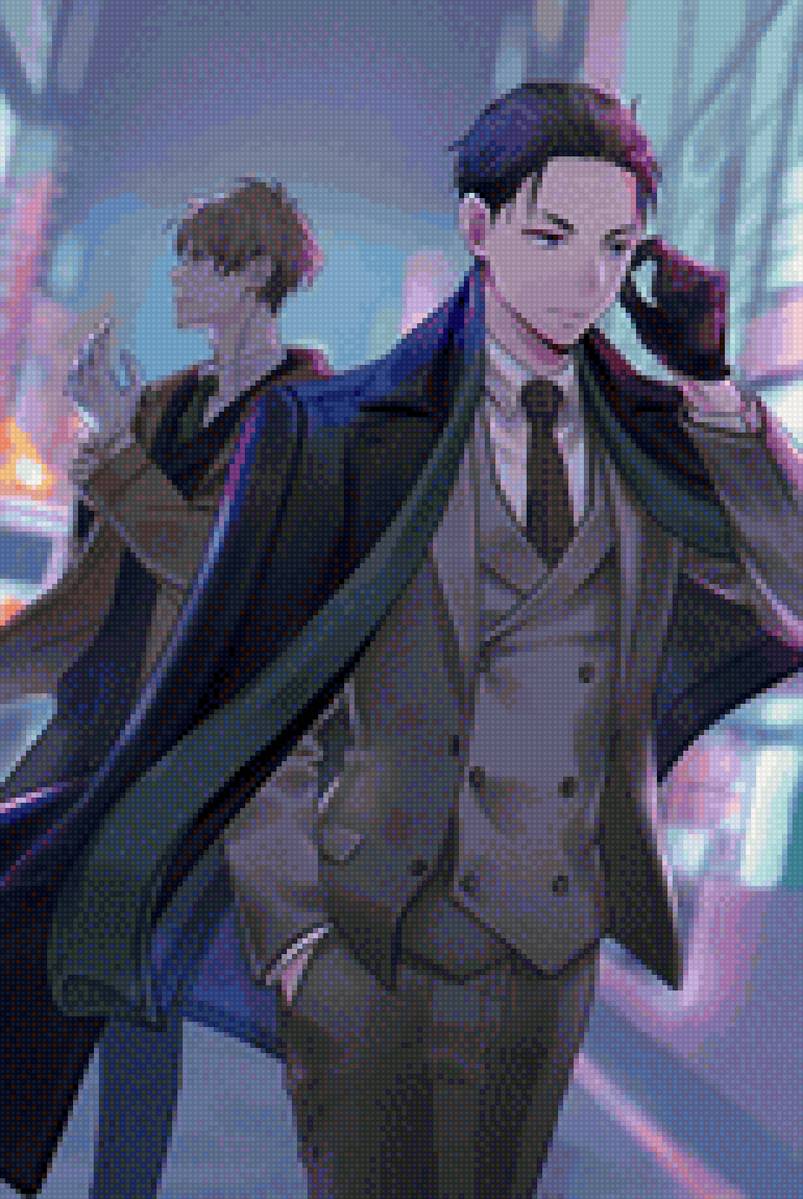 Дайске Камбэ и Хару Като (from Богатый детектив) - аниме, богатый детектив, хару като, камбэ дайске - предпросмотр