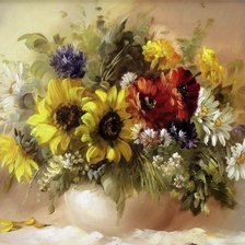 Схема вышивки «Цветы»