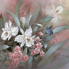 Схема вышивки «акварель»