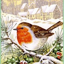 Схема вышивки «птичка»