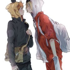 Схема вышивки «Хината и Кенма)»