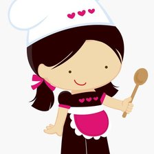Схема вышивки «niña cocinera»