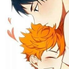 Схема вышивки «Кагеяма Тобио и Хината Сё (Мои любимые первогодки)»