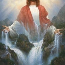 Схема вышивки «Иисус»