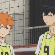 Схема вышивки «Кагеяма и Хината (Haikyu!!)»