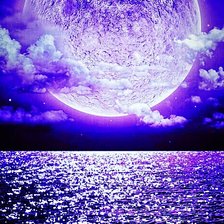 Схема вышивки «Луна»