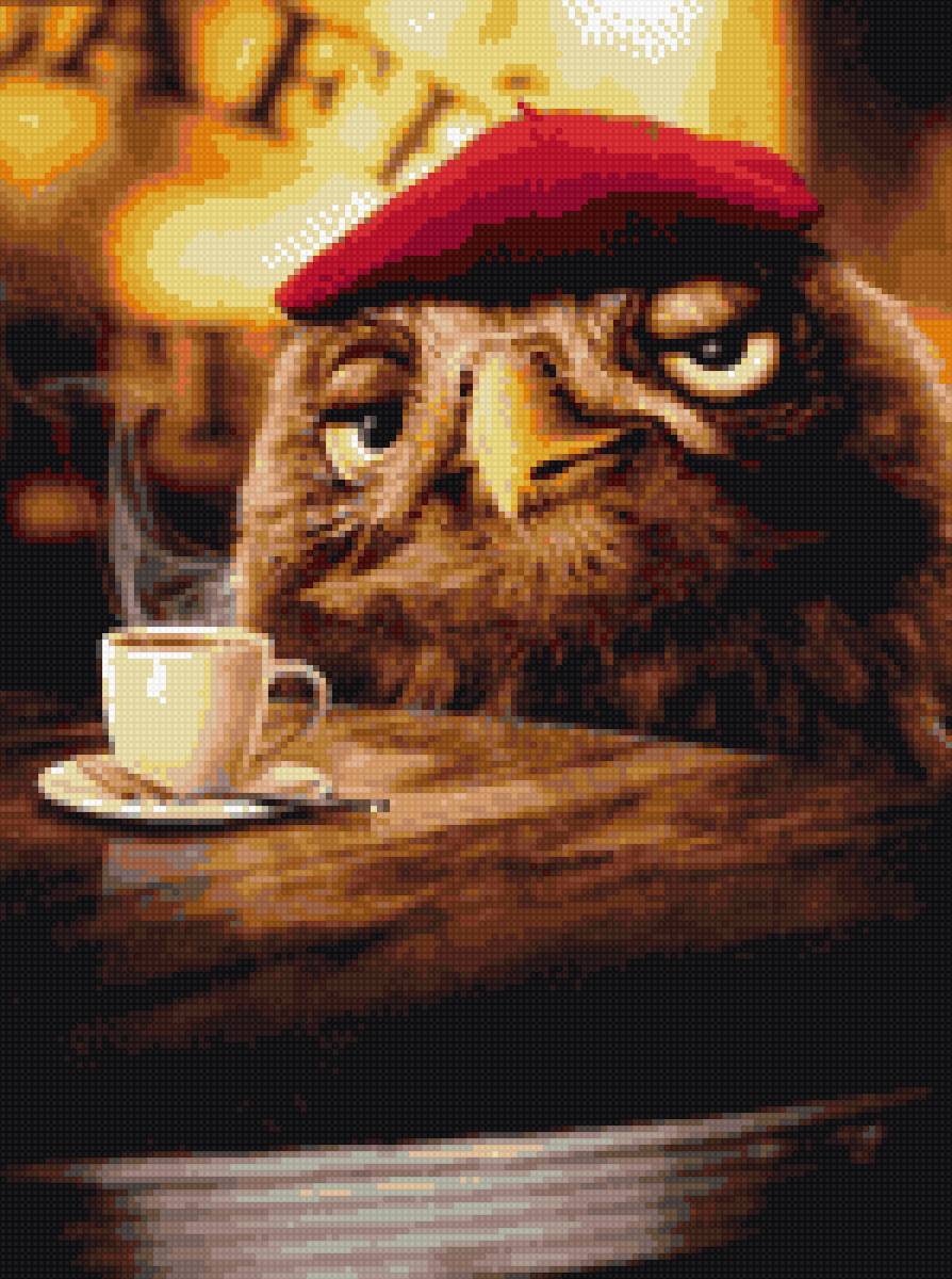 Совушка - кофе, сова - предпросмотр