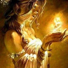 Схема вышивки «Дева»