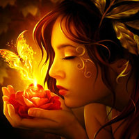 Схема вышивки «Девушка»