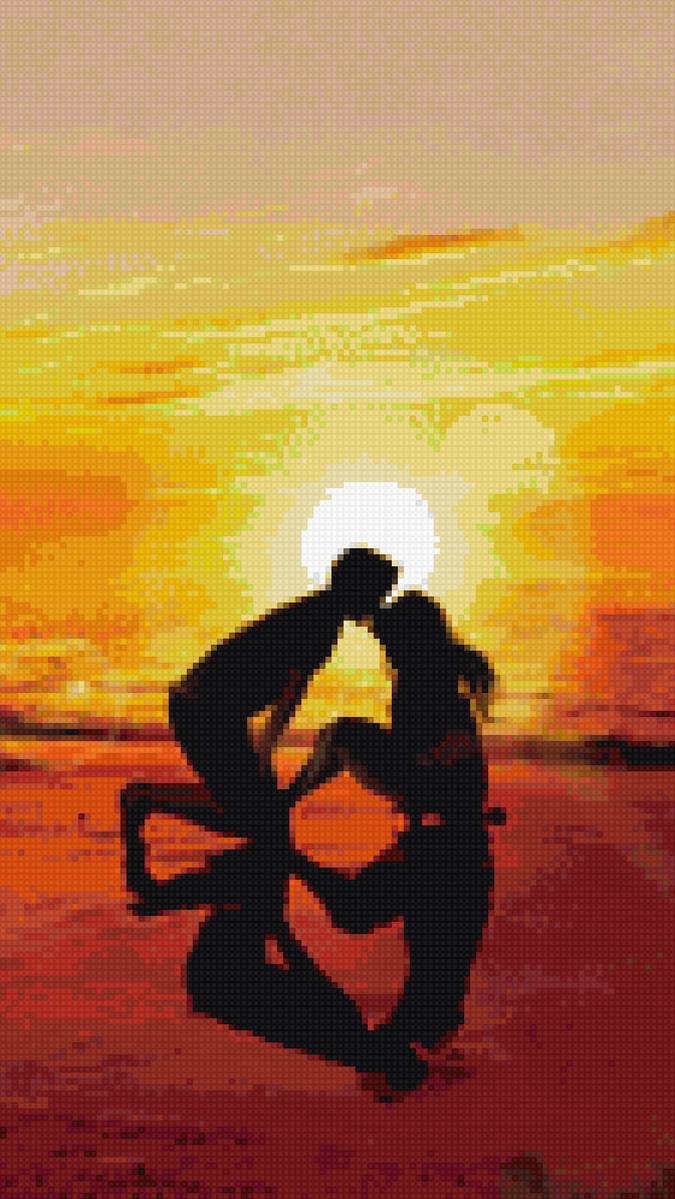 Любовь - любовь. люди. закат. море. - предпросмотр