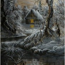 Схема вышивки «Зима»