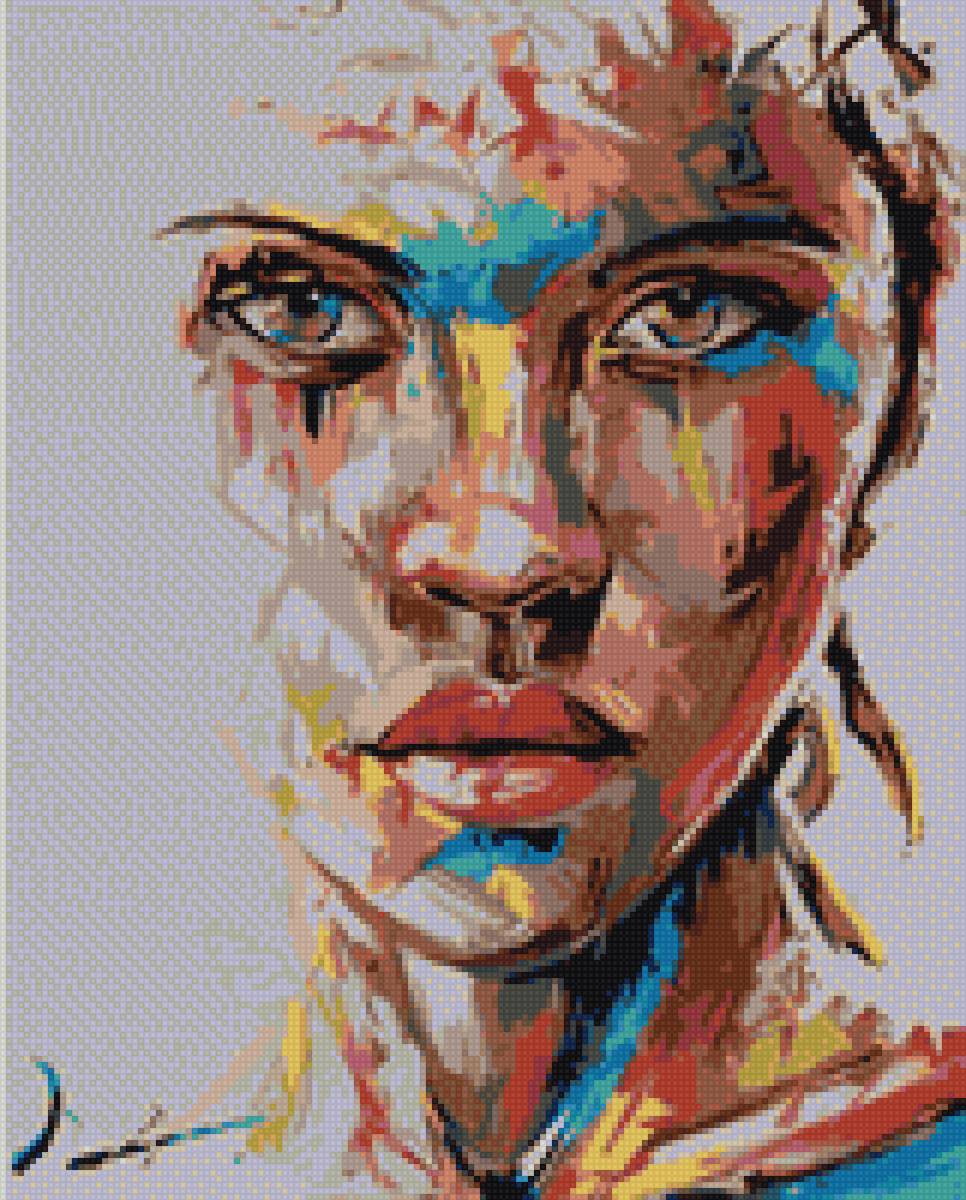 Девушка в красках - девушка. дева. - предпросмотр