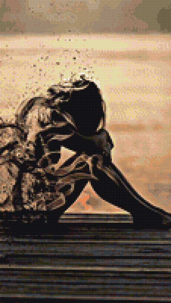 Закат. - закат. девушка. - предпросмотр