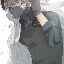 Схема вышивки «Какаши-хокаге»