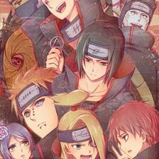 Схема вышивки «Акацуки:)»