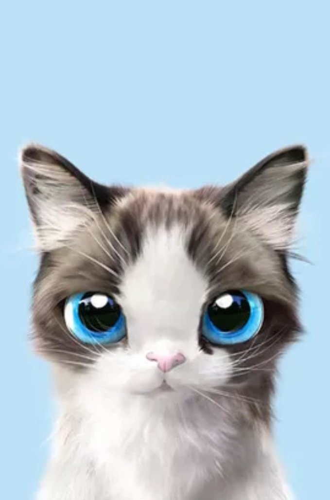 Милашка - кот, для детской - оригинал