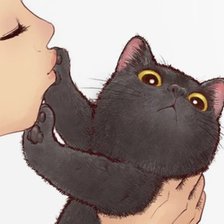 Схема вышивки «Не целуй !»