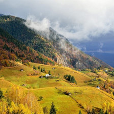 Схема вышивки «холмы»