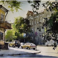 Схема вышивки «городок»