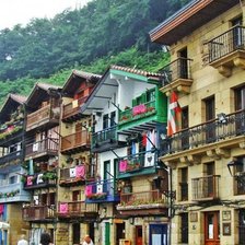 Схема вышивки «pueblo de montaña»