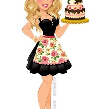 Схема вышивки «mujer repostera»