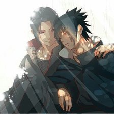 Схема вышивки «_Саске и Итачи_»