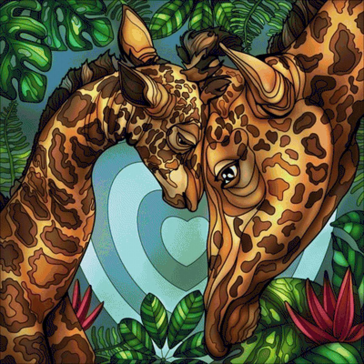 Жирафы - африка, животные - предпросмотр