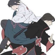 Схема вышивки «Братья Учихи (Саске и Итачи)»