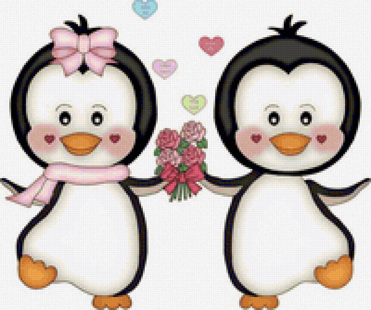 pinguinos boda - pinguinos - предпросмотр