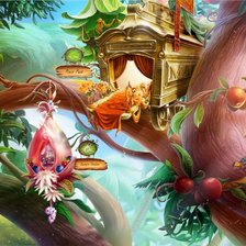 Схема вышивки «Домик феи»