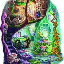 Схема вышивки «Логово феи»