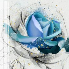 Схема вышивки «Роза(ч1)»