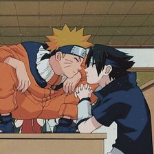 Схема вышивки «Дружба Наруто и Саске: начало»