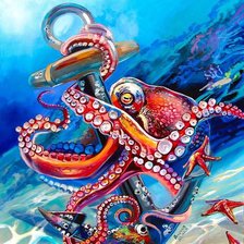 Схема вышивки «Осьминог»