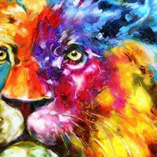 Схема вышивки «Лев»