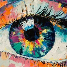 Схема вышивки «Глаз»